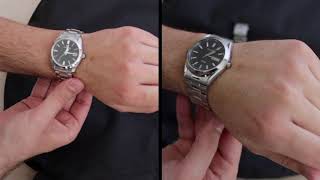 Grand Seiko Quartz SBGX261 VS Seiko Solar SNE039 Seiko Watch Comparison [upl. by Crotty]