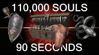 DARK SOULS 3 110000 Souls in 90 Seconds quotUPDATEDquot Best Soul Farming Method [upl. by Crowley]