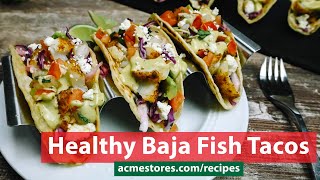 Healthy Baja Fish Tacos recipe [upl. by Everrs]