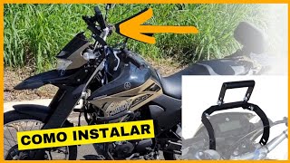 Como instalar SUPORTE CELULAR e GPS Lander 250 Crosser 150 ATACAMA [upl. by Raynah]