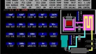 Oakflat Nuclear Power Plant Simulator in DOSBox [upl. by Nifled894]