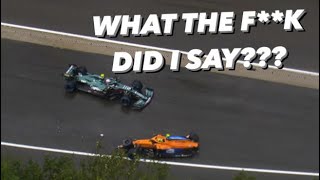 Vettel Angry Team Radio After Lando Norris Spa Crash [upl. by Abate352]