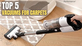 TOP 5 Best Vacuums for Carpets of 2025 [upl. by Atile]