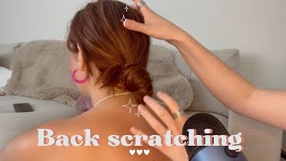 ASMR Back Scratching  Crack An Egg and more  Hair Brushing at the end🫶🏼 [upl. by Liagabba479]