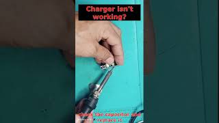 Mobile Charger not workingA swollen capacitor [upl. by Nnylaehs]