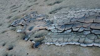 Dried Mud Crust on Mud Volcano [upl. by Aras]