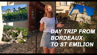 Day trip from Bordeaux to St Emilion  a beautiful UNESCO place in France [upl. by Helaine]