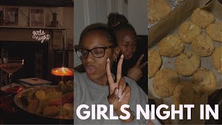 GIRLS NIGHT IN VLOG  HOMEMADE COOKIE DOUGH CHEFFING IT UP  A LOT OF GIRL TALK ✩ [upl. by Telracs]