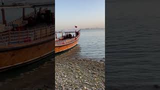 Morning View Corniche Doha gcc qatar trending sea beach qatarlife qatardoha viralvideo [upl. by Enerak]