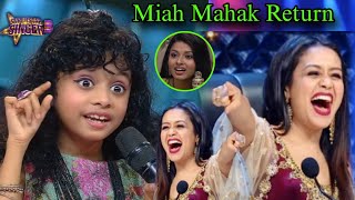 Miah Mehak Reeturn  Superstar Singer Season 3  Miah Mehak Latest Performance Superstars Singer 3 [upl. by Meriel]