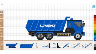 Labo Construction Truck  Blue Dump Truck [upl. by Niwdog361]