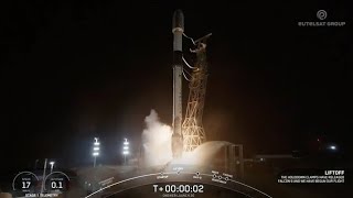 Blastoff SpaceX launches 20 Eutelsat OneWeb satellites nails landing in California [upl. by Hiamerej]