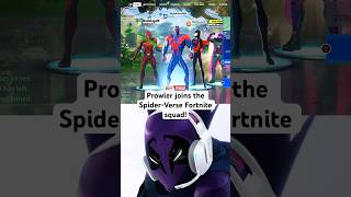 Prowler joins the SpiderVerse squad fortnite spiderverse prowler milesmorales spiderman2099 [upl. by Werner]