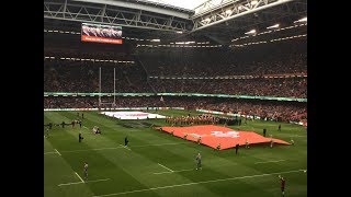 Wales 21 England 13 Principality Stadium Atmosphere 2019 Six Nations [upl. by Hameerak634]