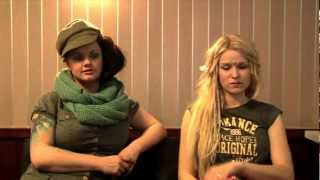 Katzenjammer interview  Marianne Sveen and Solveig Heilo part 1 [upl. by Lebasy]