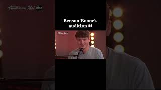 Benson Boones Crazy American Idol Audition [upl. by Alket]