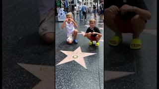 Vlad and Niki on Hollywood Walk of Fame shorts [upl. by Aitercul706]