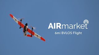 6 mi BVLOS Flight  AIRmarket [upl. by Edas]