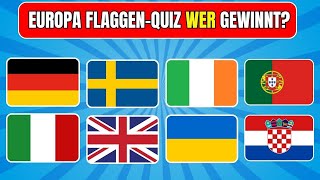 Schaffst du ALLE 51 Länder  Europa Flaggen QUIZ [upl. by Doykos]