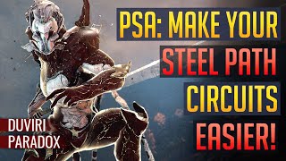 Warframe  PSA Make Your SP Circuit Farm Easier  Duviri’s Paradox [upl. by Adyan979]