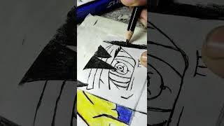 Sasuke unchiha rinnegan eye drawing part 3 next part subscriber demand art shorts sasuke [upl. by Hollerman]