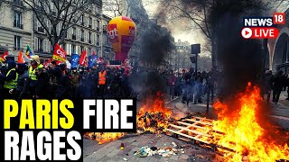 Paris Pension Protests  Violent Clashes In Paris Between Protestors amp Police  France Protest 2023 [upl. by Margie]