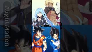 Rimuru amp Veldora Vs Goku amp Vegeta  tensura dragonball edit [upl. by Snevets]