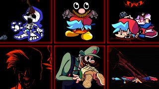 FNF  Marios Madness V2  ALL GAME OVER SCREEN [upl. by Spieler319]