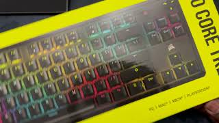 Corsair K70 Core TKL Keyboard  First impression [upl. by Fontes]