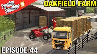 FILLING OUR BALE SHED Farming Simulator 19 Timelapse  Oakfield Farm Seasons FS19 Episode 44 [upl. by Atsylak882]