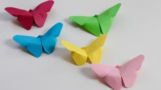 Easy craft How to make paper butterflies [upl. by Easter]