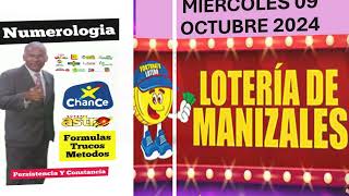 RESULTADO DE LA LOTERIA DE MANIZALES MIERCOLES 9 oct 2024 loteria de manizales hoy ultimo sorteo [upl. by Trudnak]