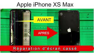 Tutoriel Apple  iPhone Xs Max  Comment réparer un écran cassé  Un écran fissuré [upl. by Assilev735]