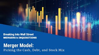 Merger Model Cash Debt and Stock Mix [upl. by Pytlik341]