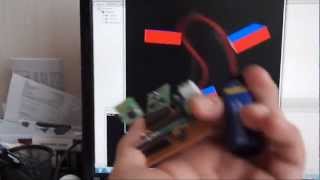 Testing my self made 9 DOF IMU Accelerometer Gyro Magnetometer [upl. by Biddick]