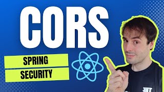 Solve the CORS error with Spring Security and a React frontend [upl. by Sawyere414]