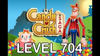 Candy Crush Saga Level 704  AppLevelHelpercom [upl. by Savanna]