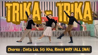 TRIKA  TRIKA  Line Dance  Choreo  Cinta Lia Siti Kha Rince MRY ALL INA [upl. by Clementis]