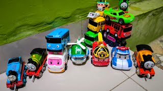 Mainan Tayo the Little Bus Rogi Gani Lani Thomas and Friends Percy Nia Sandy Robocar Poli [upl. by Nadaha609]