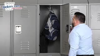 Lockerscom  18quot Wide Standard Metal Lockers [upl. by Anitroc]