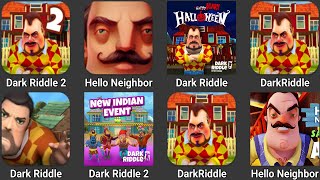 Dark RiddleHello Neighbor  Dark Riddle 2  Hello Neighobr 2  Dark Riddle 3  Dark Game [upl. by Nylirret]