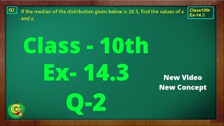 Ex 143 Q2 Class10  Statistics  Class10 Math  NCERT CBSE  Green Board Classes [upl. by Guenna384]