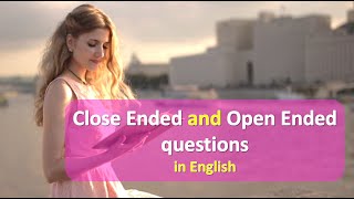 Types of questions in EnglishClose Ended and Open Ended Questions in EnglishTypes of questions [upl. by Bernete604]