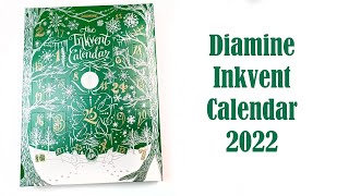 Diamine Inkvent Calendar 2022 Opening Swatching and Painting with 25 Bottles of Ink [upl. by Sidon]