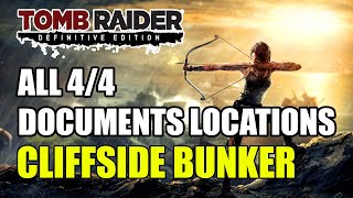 Tomb Raider  Cliffside Bunker Documents Locations All 4 Documents Locations [upl. by Ula]