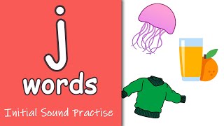 j Words  Phonics  Initial Sounds [upl. by Sivla]