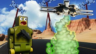 LEGO ALIEN CREATURES INVADE DESERT  Brick Rigs Roleplay Gameplay  Alien Invasion Survival [upl. by Reede]