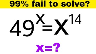 99 People fail to solve this Olympiad Math Problem  Exponential algebra question [upl. by Connett]