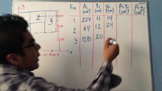 Cálculo de centroide de una figura irregular [upl. by Gemina]