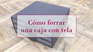 Cómo forrar una caja de madera con tela  DIY Tutorial Patchwork [upl. by Eldora162]